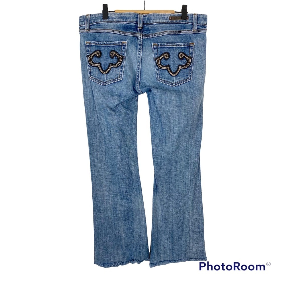 REROCK for EXPRESS Bootcut Raw Hem Ankle Jeans Size 8 - Picture 2 of 14